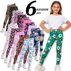 Girls Stretchy Tight Pants Mix Designs