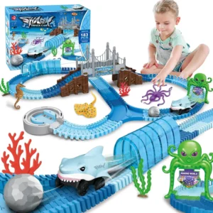 Track Toys Shark Race Car for Boys Girls Age 3+