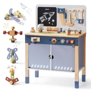 Robotime Robud Wooden Toy Workbench Large Kid's
